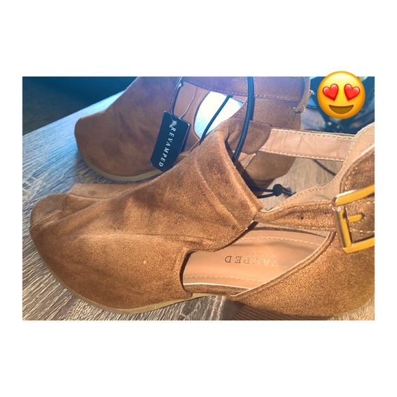 BRAND NEW TAN/BROWN CUT OUT OPEN TOE HEELS - Picture 5 of 6